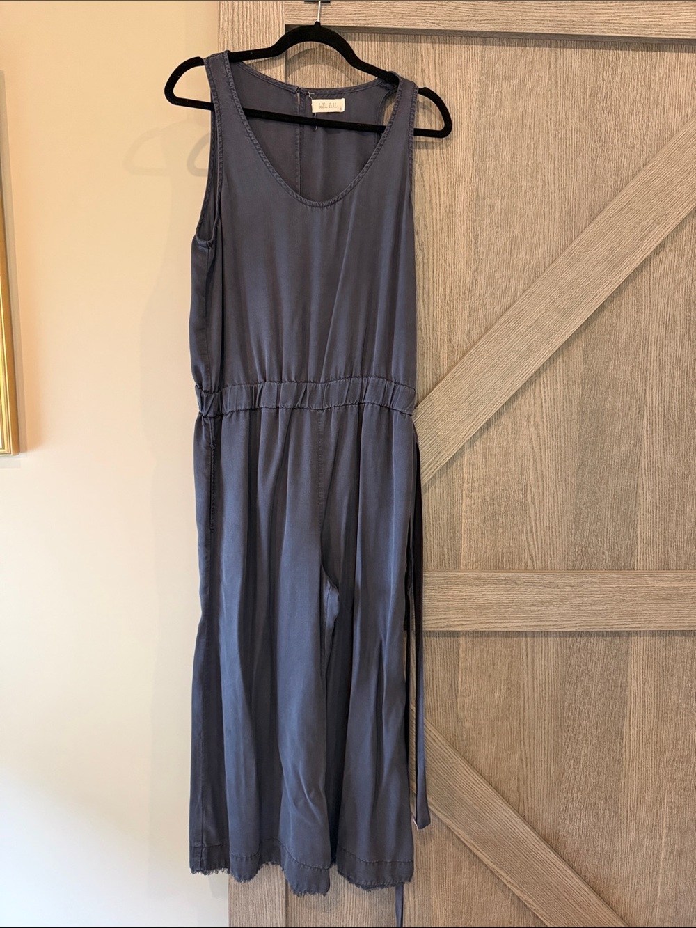 Bella Dahl Slate Blue Scoop Neck Top